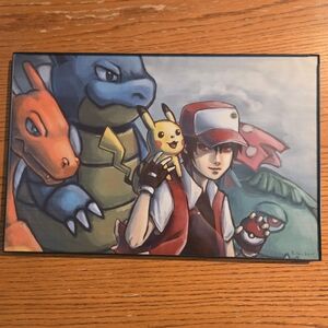 Pokemon Art Print with Pikachu, Charizard, Blastiose And Venusaur